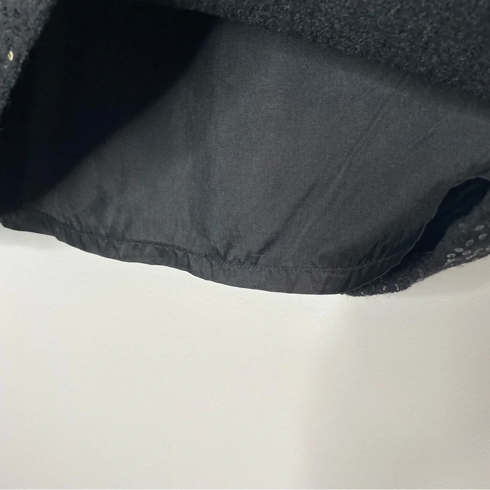Loft Black Sequin Wool Blend Skirt